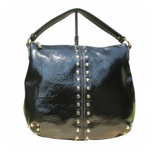 Micheal Kors Black Studded Leather Bag